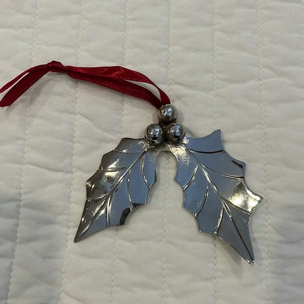Restoration Hardware 1990's Holly Ornament